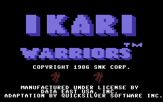 Ikari Warriors screenshot 3 for Commodore 64